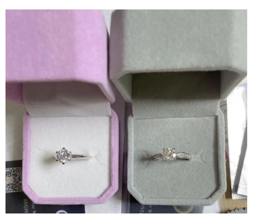 One Carat Moissanite Ring