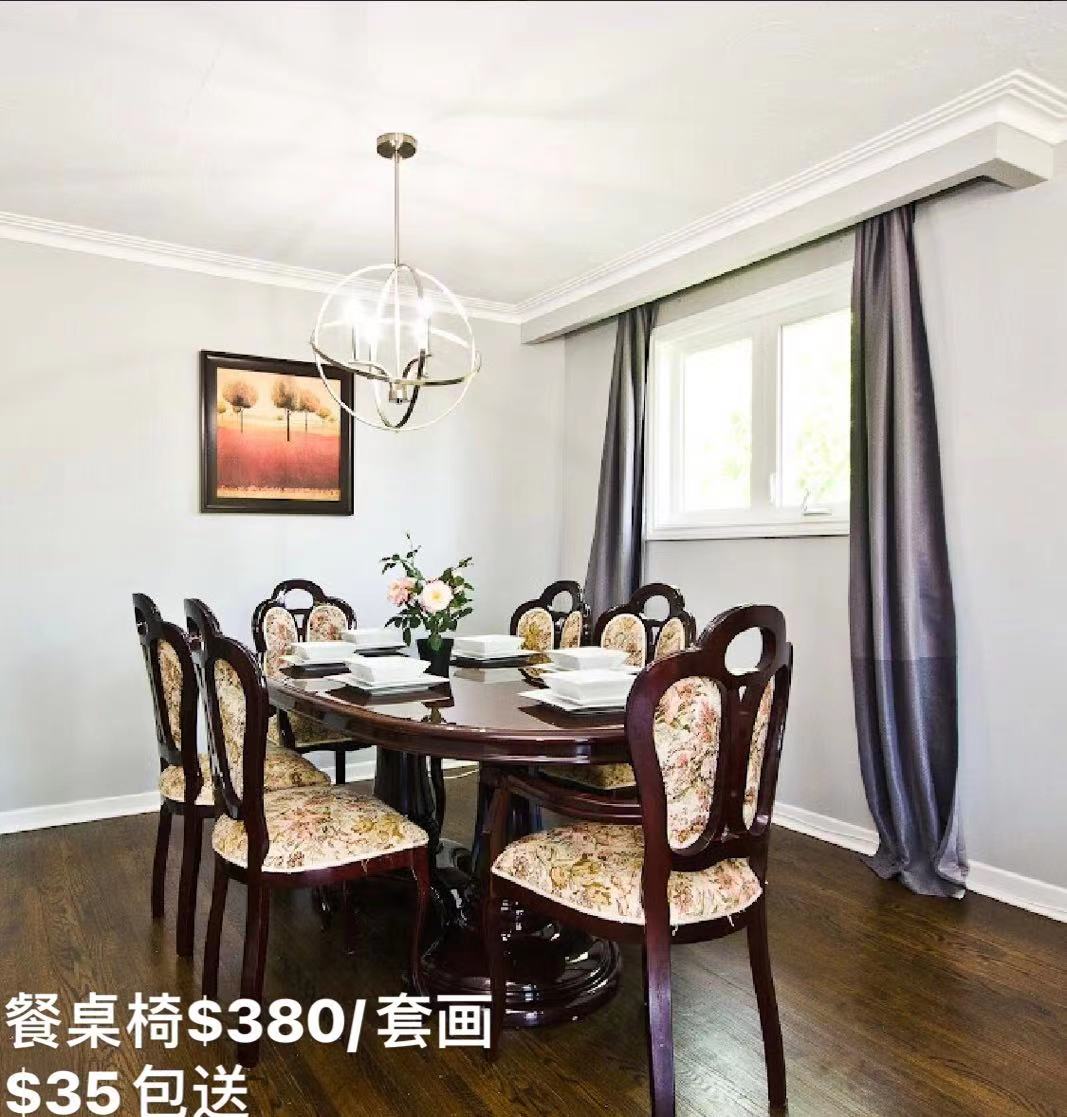 Second-hand dining table combination with chairs 🪑