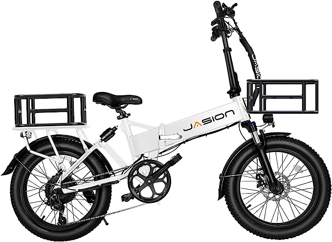 Jasion EB7 2.0 Electric Bike for Adults, 500W Motor 20MPH Max Speed