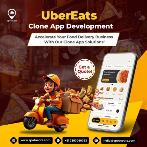 Affordable and Customizable UberEats Clone App by SpotnEats