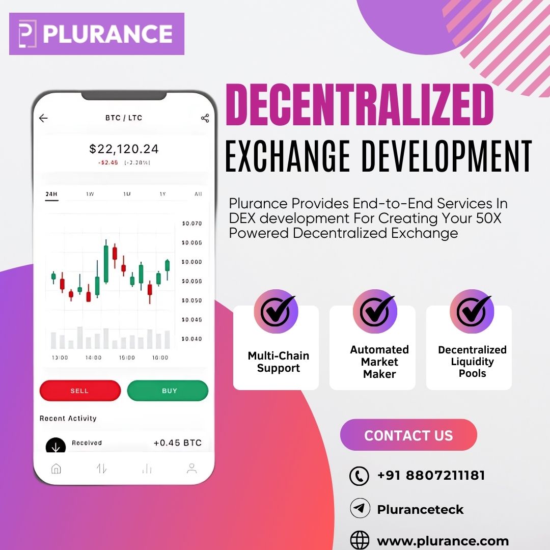 Develop your reliable Decentralized Exchange With our Top-Rated Services